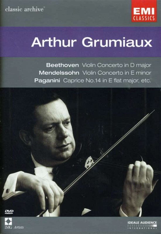 Cover for Arthur Grumiaux · Beethoven / Mendlessohn / Bach (DVD) (2004)