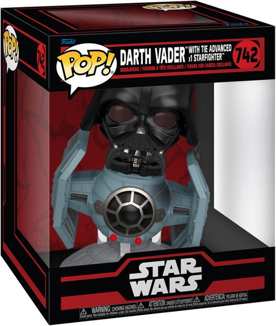 Pop Rides Dlx Sw Dark Side Tie Advanced X1 W Vader - Pop Rides Deluxe Star Wars - Merchandise - Funko - 0889698807692 - October 15, 2024