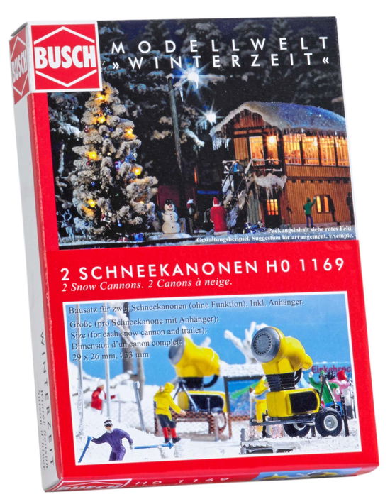 2 Schneekanonen H0 - Busch - Merchandise -  - 4001738011692 - 