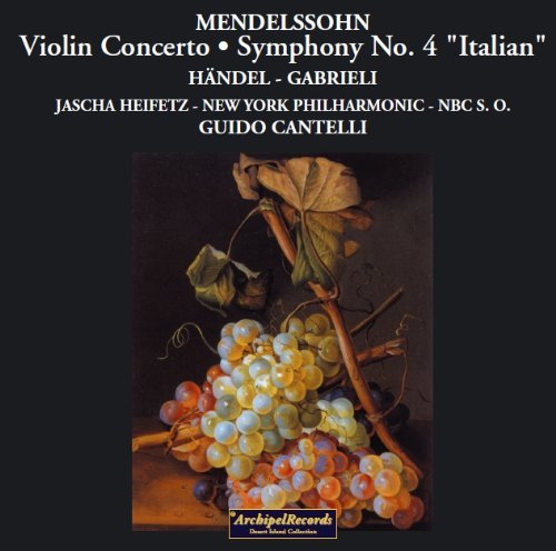 Violin Concerto - Mendelssohn / Heifetz / Nypo / Cantelli - Musikk - Archipel - 4035122404692 - 29. september 2009