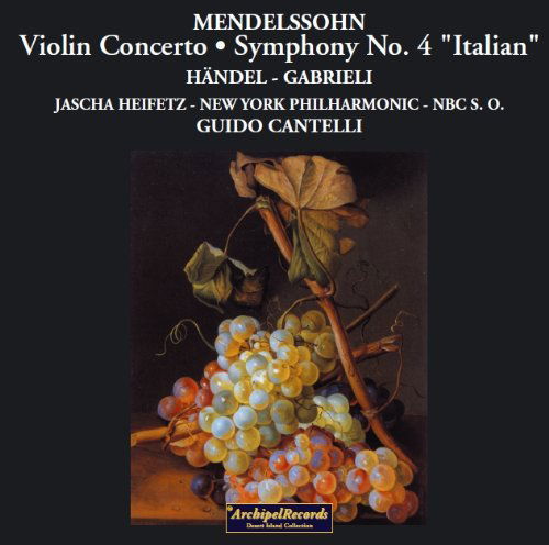 Cover for Mendelssohn / Heifetz / Nypo / Cantelli · Violin Concerto (CD) (2009)