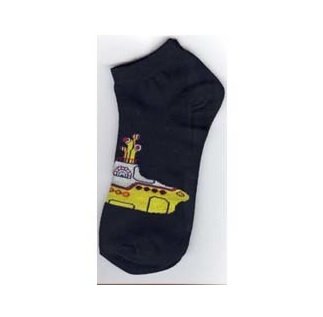Cover for The Beatles · The Beatles Ladies Ankle Socks: Yellow Submarine (UK Size 4 - 7) (Kläder) [Black - Ladies edition]