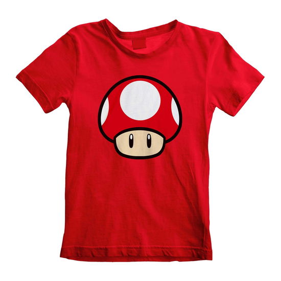 Cover for Nintendo: Super Mario · Power Up Mushroom (T-Shirt Kids 7-8 Years) (N/A)