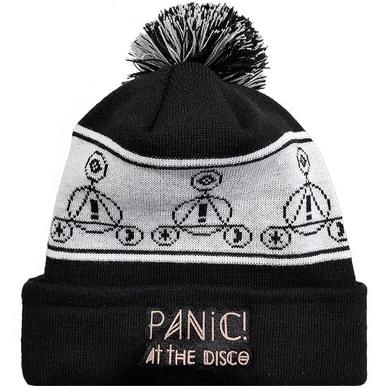 Cover for Panic! At The Disco · Panic! At The Disco Bobble Beanie Hat: Logo (MERCH) [Black,White - Unisex edition]