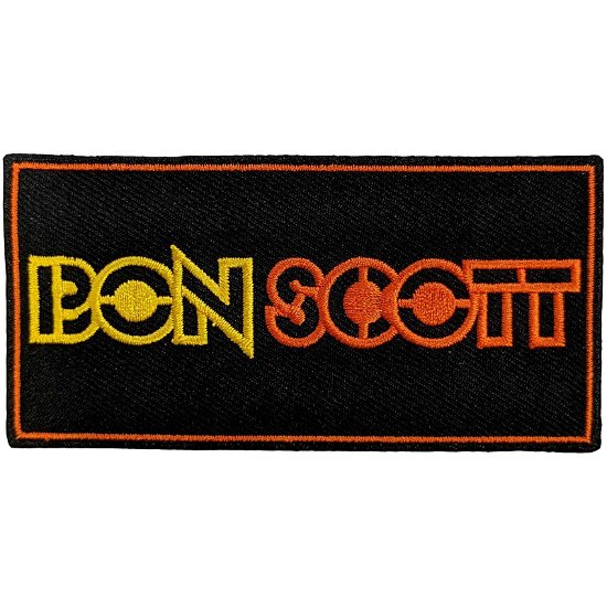 Bon Scott Standard Woven Patch: Logo - Bon Scott - Koopwaar -  - 5056561098692 - 