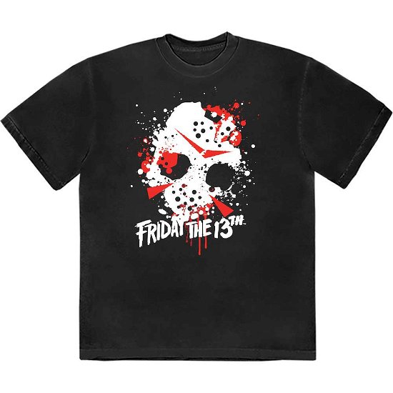 Friday the 13th Unisex T-Shirt: Jason Blood Splat - Friday the 13th - Merchandise -  - 5056737248692 - 