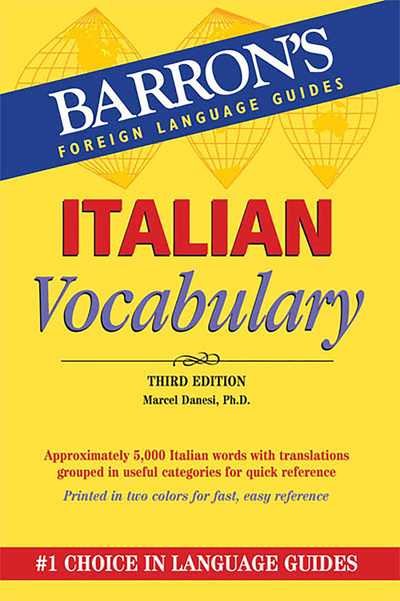 Cover for Marcel Danesi · Italian Vocabulary - Barron's Vocabulary (Pocketbok) [Third edition] (2012)