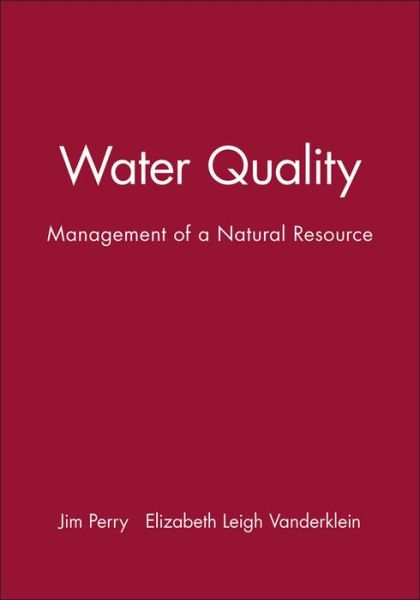 Cover for Jim Perry · Water Quality: Management of a Natural Resource (Paperback Book) (1996)