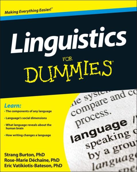 Cover for Rose-Marie Dechaine · Linguistics For Dummies (Paperback Bog) (2013)