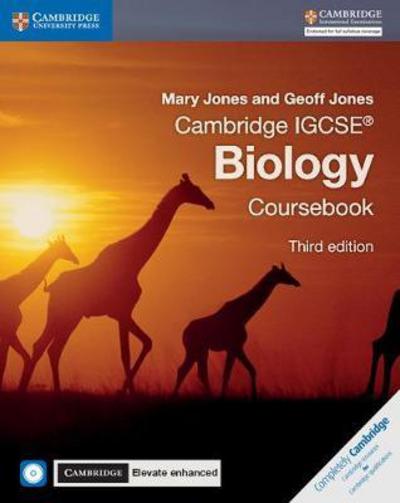 Cover for Mary Jones · Cambridge IGCSE® Biology Coursebook with CD-ROM and Cambridge Elevate Enhanced Edition (2 Years) - Cambridge International IGCSE (Book) [3 Revised edition] (2017)