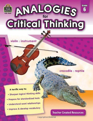 Cover for Ruth Foster · Analogies for Critical Thinking, Grade 6 (Paperback Book) (2011)