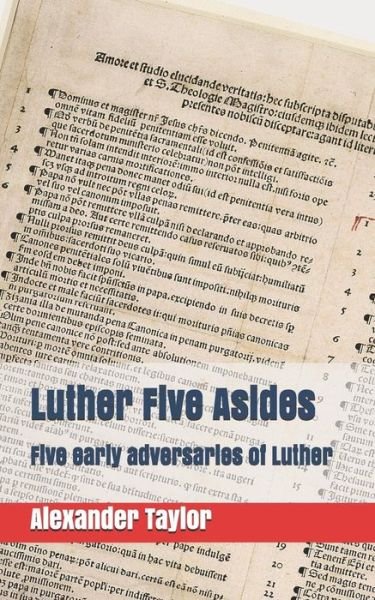 Cover for Alexander Taylor · Luther Five Asides (Pocketbok) (2017)