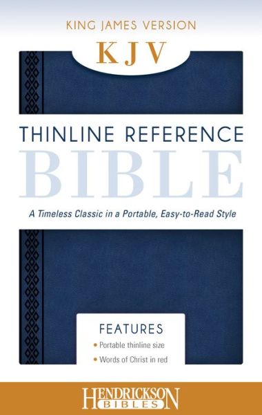 Cover for Hendrickson · KJV Thinline Reference Bible Midnight Blue: A Timeless Classic in a Portable, Easy-to-Read Style (Leather Book) (2014)