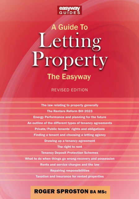 Cover for Roger Sproston · A Guide to Letting Property: Revised Edition - 2024 (Paperback Book) (2024)