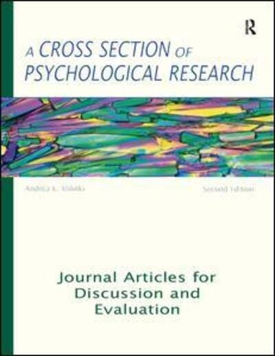 Cover for Andrea Milinki · A Cross Section of Psychological Research: Journal Articles for Discussion and Evaluation (Taschenbuch) (2006)