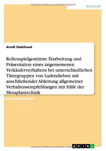 Cover for Slabihoud · Rollenspielgestützte Erarbeit (Book) [German edition] (2011)