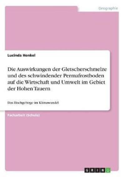 Cover for Henkel · Die Auswirkungen der Gletschersc (Book)