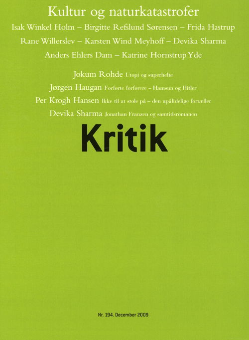 Kritik, 42. årgang, nr. 194 - Frederik Stjernfelt; Lasse Horne Kjældgaard - Książki - Gyldendal - 9788702079692 - 7 grudnia 2009