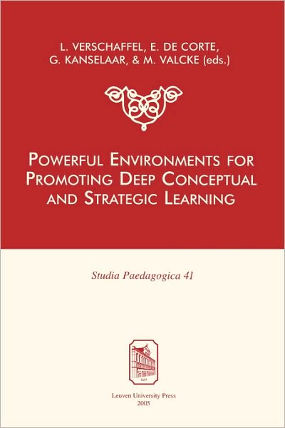 Cover for Lieven Verschaffel · Powerful Environments for Promoting Deep Conceptual and Strategic Learning - Studia Paedagogica (Paperback Book) (2005)