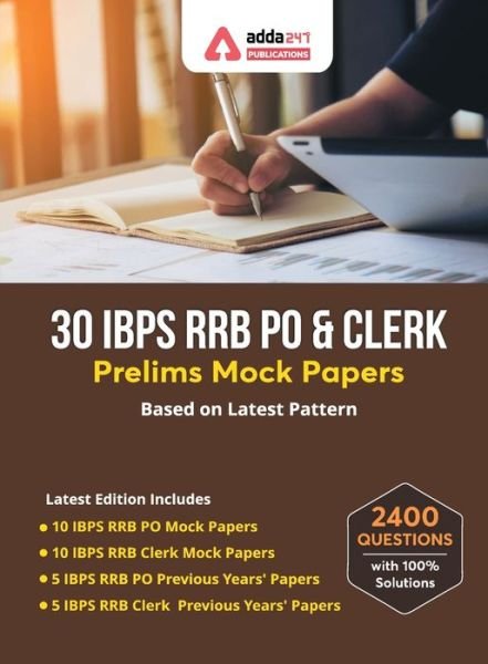 Cover for Adda247 Publication · 30 IBPS RRB PO &amp; Clerk Prelims Mock Papers Practice Book English Medium (Pocketbok) (2020)