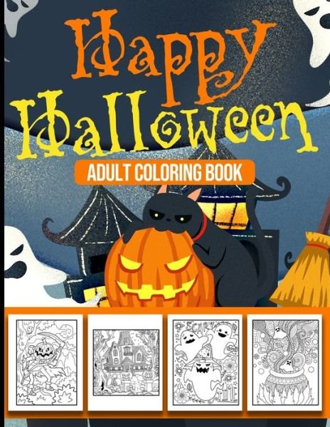 Cover for Fox Publishing · Happy Halloween Adult Coloring Book (Paperback Book) (2020)