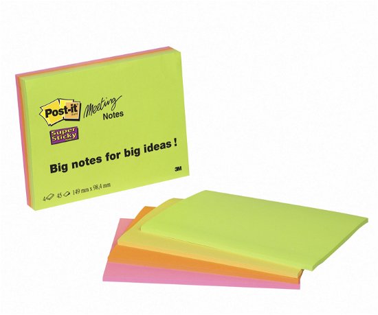 Cover for 3m · 3m Post-it 6845 Super Sticky  Notes, 203x153mm,  4 (Merchandise) (MERCH) (2017)