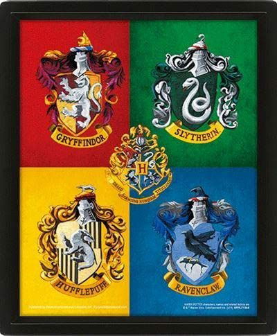 Harry Potter (Colourful Crest) - Framed - Harry Potter - Produtos - HARRY POTTER - 5051265875693 - 1 de fevereiro de 2024