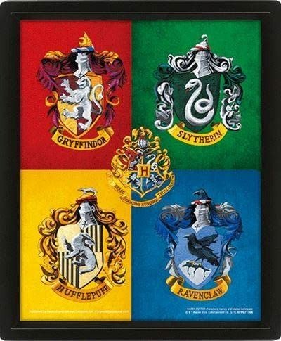 Cover for Harry Potter · Harry Potter (Colourful Crest) - Framed (Väggpynt) (2024)