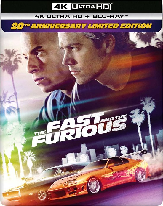 Cover for Fast and Furious · Fast &amp; the Furious 20th Anniv Edition Steelbook (Blu-ray) (2021)