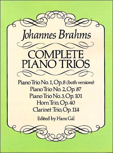 Complete Piano Trios (Dover Chamber Music Scores) - Music Scores - Kirjat - Dover Publications - 9780486257693 - torstai 1. syyskuuta 1988