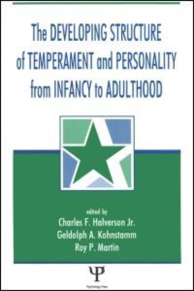 Cover for Halverson, Charles F., Jr. · The Developing Structure of Temperament and Personality From Infancy To Adulthood (Paperback Book) (1994)