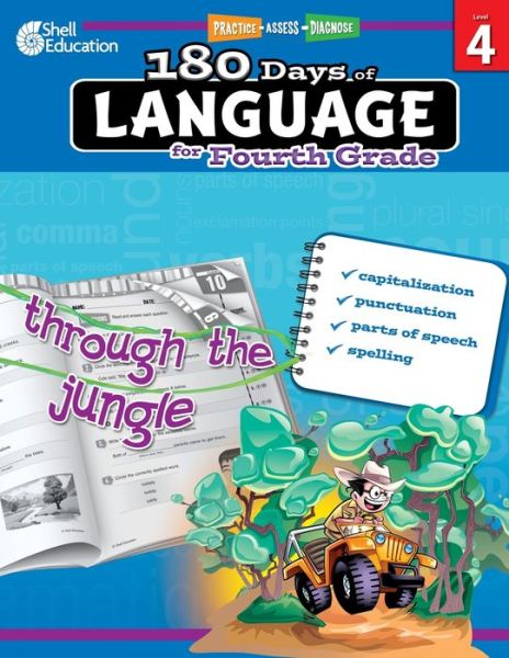 Cover for Suzanne Barchers · 180 Days of Language for Fourth Grade: Practice, Assess, Diagnose (Paperback Book) [Teacher's edition] (2014)