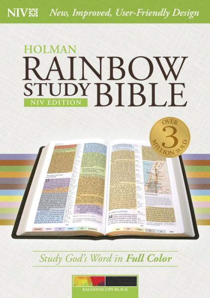 Cover for Broadman &amp; Holman Publishers · Rainbow Study Bible-niv-kaleidoscope (Leather Book) [Black Imitation] (2015)