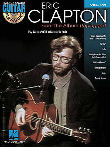 Cover for Eric Clapton · Eric Clapton - From the Album Unplugged: Guitar Play Along Volume 155 (Bok) [Pap / Com edition] (2014)