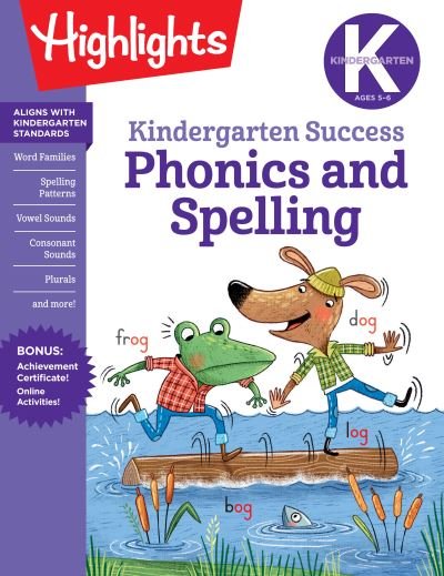 Cover for Highlights Learning · Kindergarten Phonics and Spelling Learning Fun Workbook - Highlights Learning Fun Workbooks (Paperback Book) (2022)