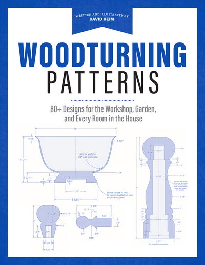 Cover for David Heim · Wood-Turning Pattern Book: 80 Designs for Turning Classic Projects on the Lathe (Pocketbok) (2017)