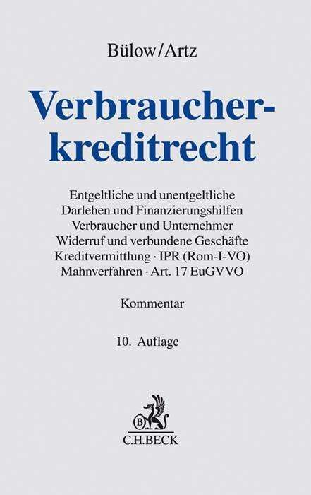 Cover for Bülow · BÃ¼low:verbraucherkreditrecht (Book)