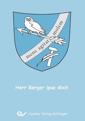 Cover for Jörg Berger · Herr Berger ipse dixit (Hardcover Book) (2010)