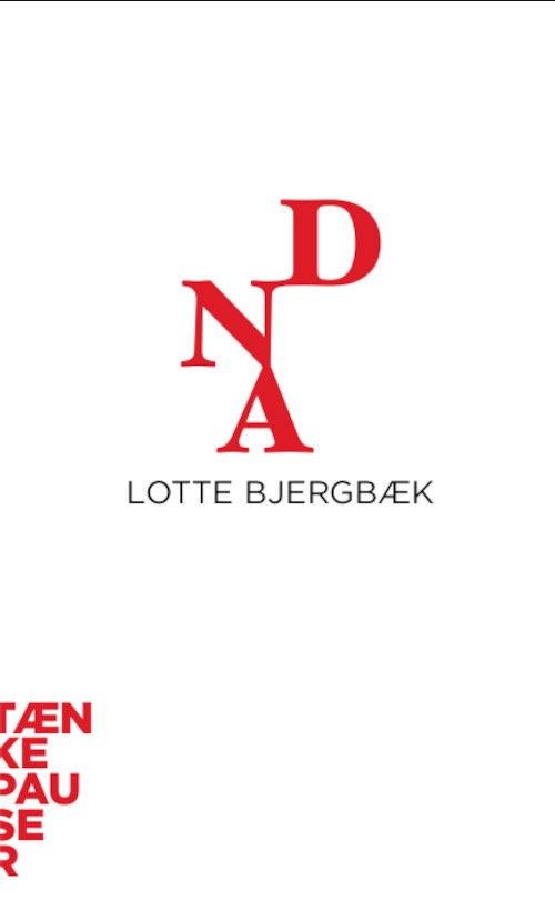 Cover for Lotte Bjergbæk · Tænkepauser 81: DNA (Sewn Spine Book) [1.º edición] (2020)