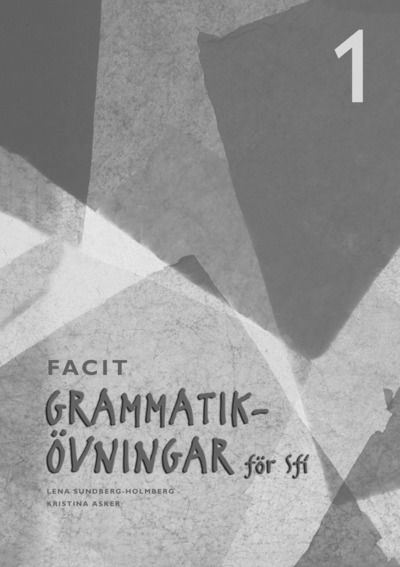 Cover for Kristina Asker · Grammatikövningar för sfi. D. 1, Elevfacit (Book) (2004)