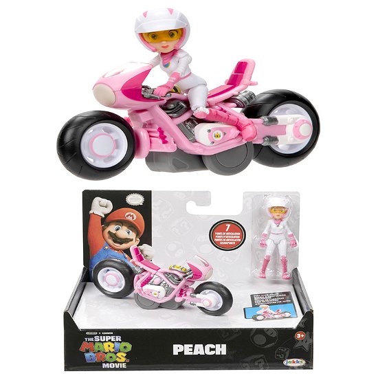 Figure W/ Kart - Peach (6 Cm) (417694) - Super Mario Movie - Fanituote -  - 0192995417694 - 