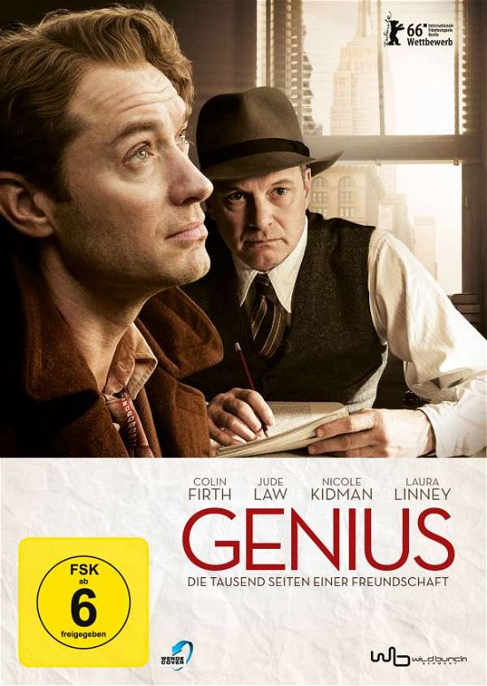 Cover for Genius-die Tausend Seiten Einer Freundschaft (DVD) (2017)