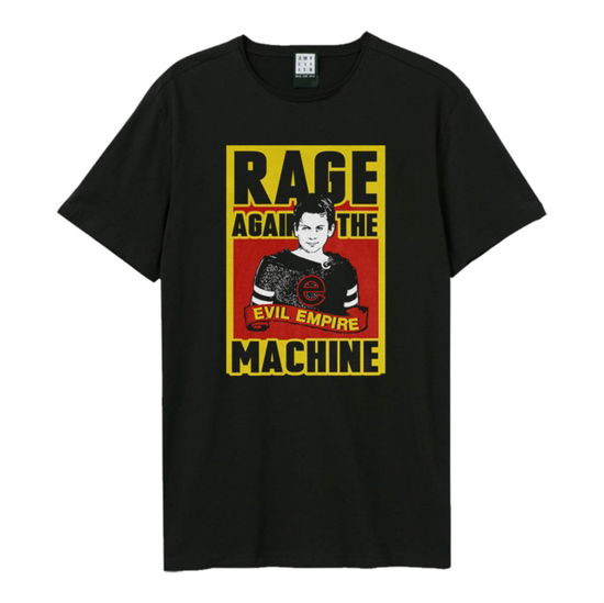 Rage Against The Machine - Evil Empire Amplified Medium Vintage Black T Shirt - Rage Against the Machine - Produtos - AMPLIFIED - 5054488795694 - 