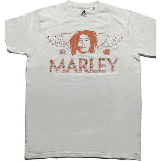 Bob Marley Unisex T-Shirt: Wings (Embellished) - Bob Marley - Fanituote -  - 5056561049694 - 