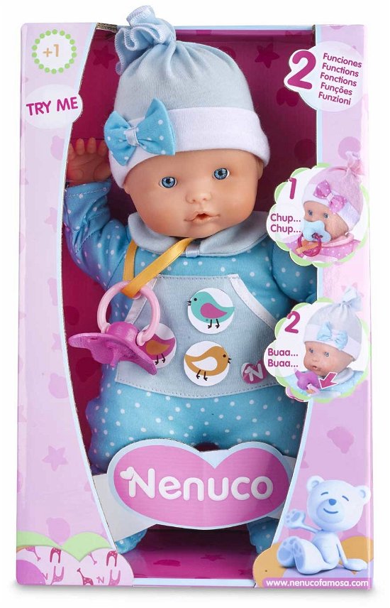 N/a - Pop Nenuco Soft Met Geluid Blauw: 30 Cm - N/a - Merchandise - Famosa - 8410779021694 - 