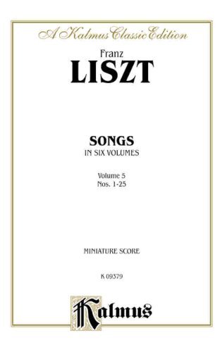 Cover for Franz · Liszt Songs Vol 5 Ms (Paperback Book) [Kalmus edition] (1985)