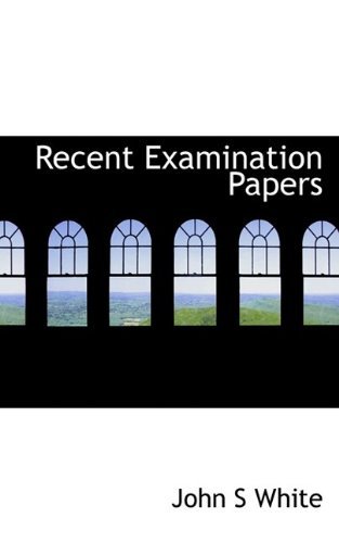 Cover for Jerry White · Recent Examination Papers (Pocketbok) (2009)