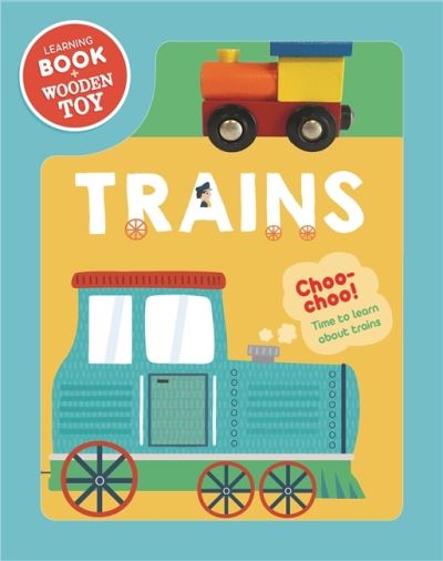 Cover for Igloo Books · Trains - Book &amp; Wooden Vehicle (Board book) (2021)