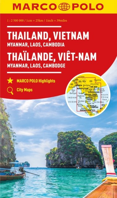 Thailand, Vietnam, Laos, Cambodia Marco Polo Map - Marco Polo - Books - MAIRDUMONT GmbH & Co. KG - 9783575018694 - December 1, 2023