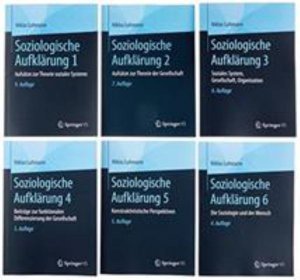 Cover for Niklas Luhmann · Soziologische Aufklarung 1 bis 6 (Pocketbok) (2018)